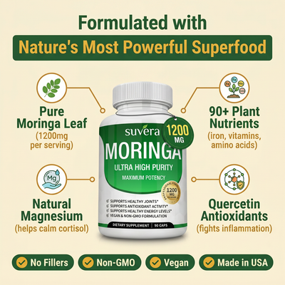 Pure Moringa Powder - Capsules 1200mg