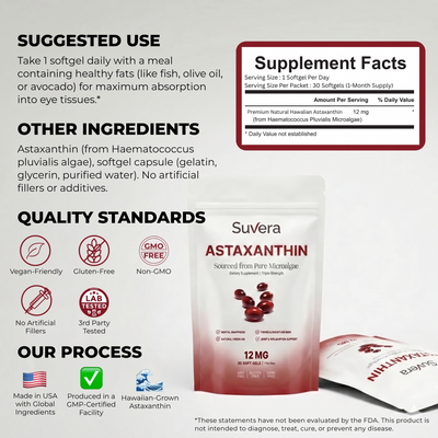 Suvera Astaxanthin — 12mg